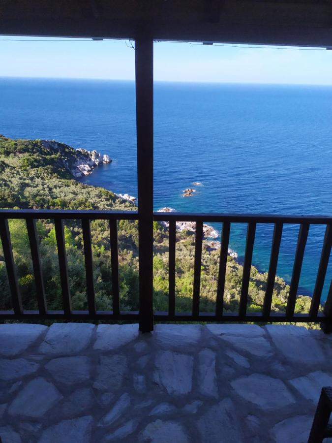 Triple Studio Room With The Most Beatifull View In Mylopotamos Tsagarada Exterior foto